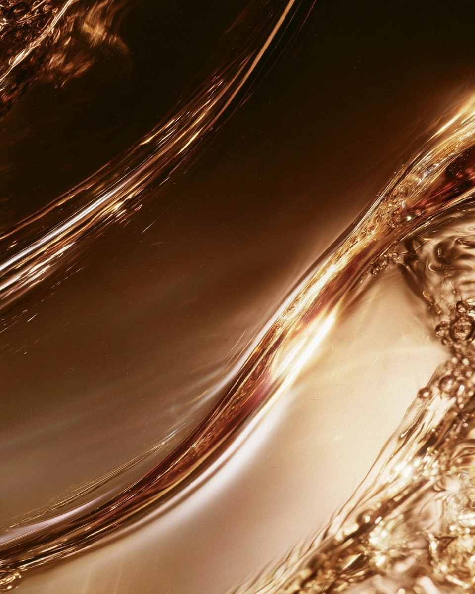A thin translucent film of linoleic acid oil under controlled light